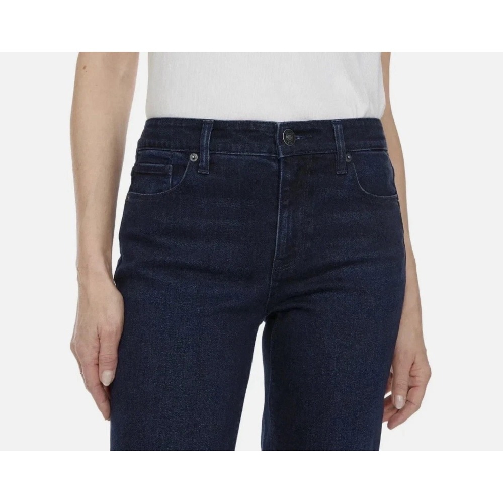 Hudson Los Angeles Women's Straight Leg Stretch Jean Midrise, Dark Blue, Size: 4 - Picture 4 of 6